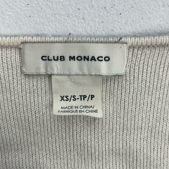 Club Monaco Cashmere Wrap Sweater Gray Open-Front Poncho Cardigan Vest Soft S - Picture 8 of 9